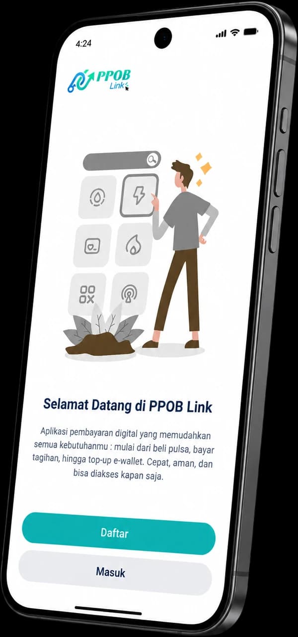 Aplikasi PPOB Link di perangkat mobile